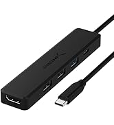 SABRENT USB C Adapter, USB C 3.2 Gen1 hub, USB verteiler mehrfach, USB c Docking Station mit 4K H...