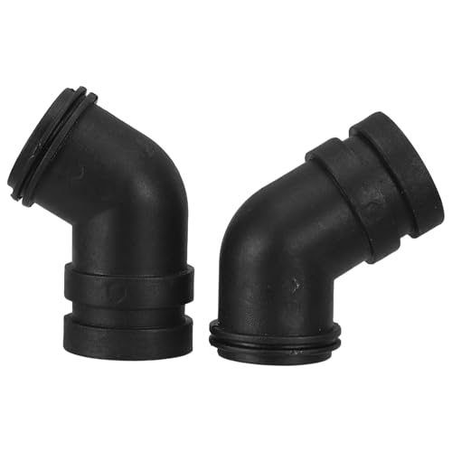 jojofuny Adaptador de Conector de Codo de Plástico para Lijadora de Banda, Diámetro 22 Mm, 2 Unidades, Accesorio para Salida de Polvo, Compatible Lijadoras de 4 Pulgadas, Uso en