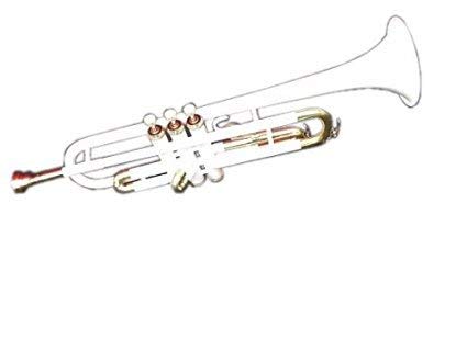 Queen Brass Trumpet Ptr-008, Bb (White) #TOP1