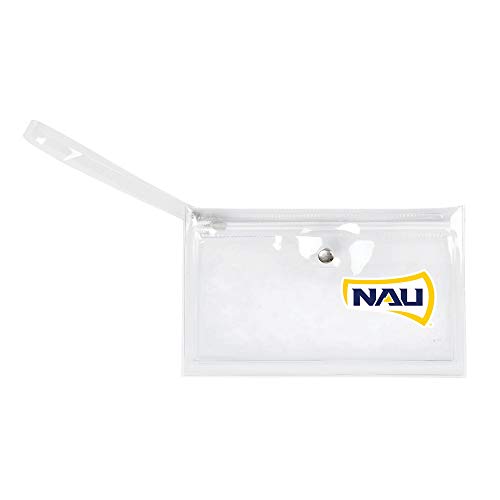 Image of Littlearth - LIWXY NCAA Northern Arizona Lumberjacks Unisex Ncaancaa Ticket Wristlet, Clear, 9 inch by 5.25 inch