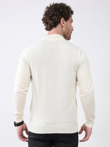 Image of Monte Carlo Men Regular Fit Full Sleeve Solid Collar Winter Pullover (Pack of 1)