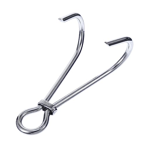 Totority 1Pc Stainless Steel Double Sided Scuba Diving Hook Heavy Duty Reef Drift Hook for Underwater Fishing and Diving Gear Durable Stream Hook