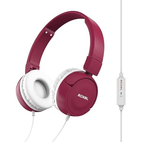 Roxel RX110 Foldable Headphones with Mic Cover