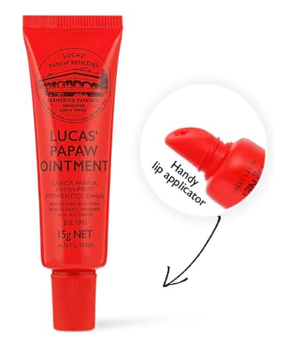 Lucas’ Papaw Ointment – 4 Tubes of 15g Each with Lip Applicator – Multipurpose Skin Relief – Made in Australia - Thumbnail 5