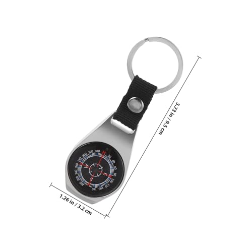 Brújulas llavero zinc aleación 2 piezas para camping miniatura 2
