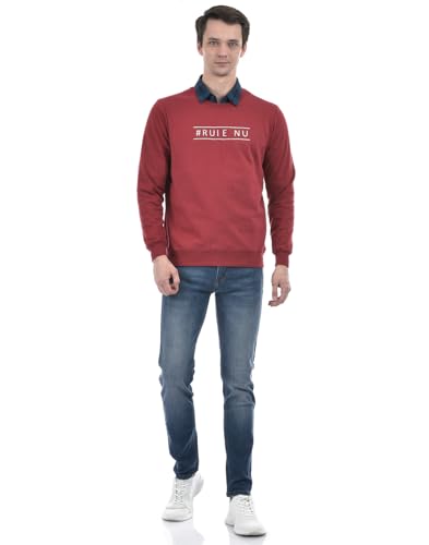 Image of Numero Uno Men's Olive Graphic Pullover Sweatshirt