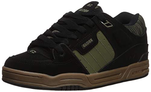Image of Globe Men's Fusion Shoe, Black /Olive /Knit, 10 Medium US