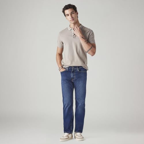 Image of Men's 505 Blue Straight fit mid Rise Jeans