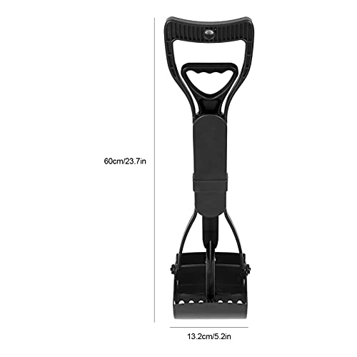 Voluxe Pá para coletar cocô de mandíbula, coletor de cocô para animais de estimação, coletor de lixo