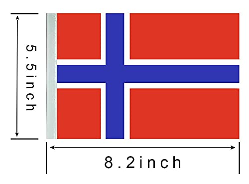 ZXvZYT Norway Norwegian Flag Banner String,Small Mini Norway Pennant flags,For Grand Opening,National Sports Events,Party Festival Decorations(50 Feet 38 Flags) by ZXvZYT - Used condition - Image 2