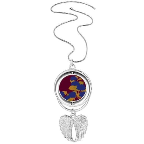 Collier ailes d'ange et peinture japonaise cadeau idéal