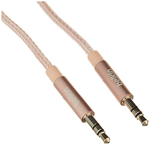 Belkin AV10164bt04-C00 MIXIT Metallic Aux/Auxiliary Cable, 4' (Rose Gold)