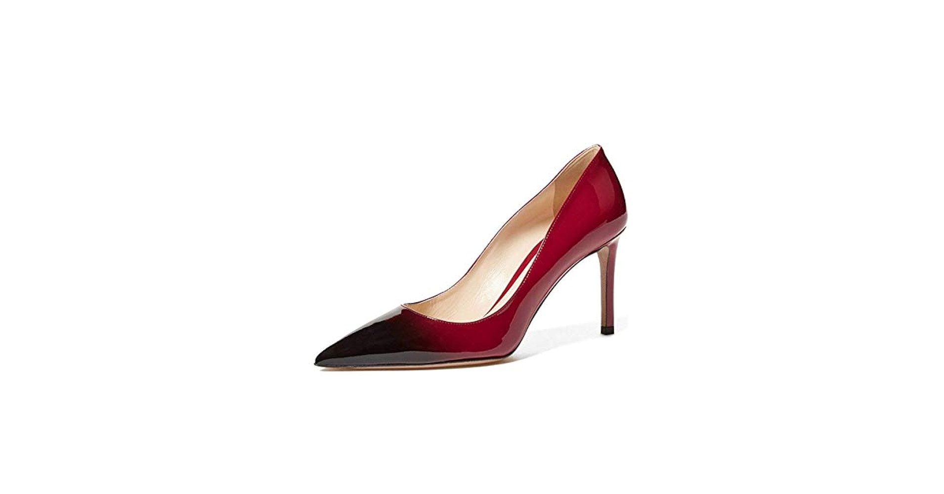 【本日削除】HEART MOTIF POINTED TOE PUMPS Elvis Red Patent Diamante Heart Brooch Slingback Pointed Toe
