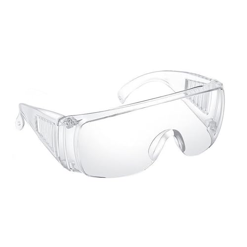 Clear Safety Goggles Protective Glasses Anti-Fog Anti-Scratch Wrap-Around Eye Protection Goggles Side Shields for Work, DIY, Lab, Woodworking, and Construction Use | Indirect Vents | Clear Viewing