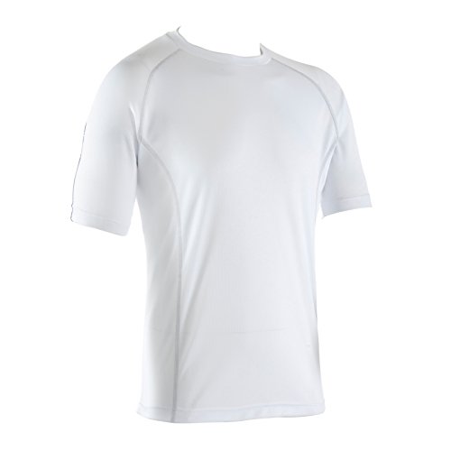 i-sports - Camiseta técnica para adulto, Hombre, color Blanco/Plata Stitch, tamaño S
