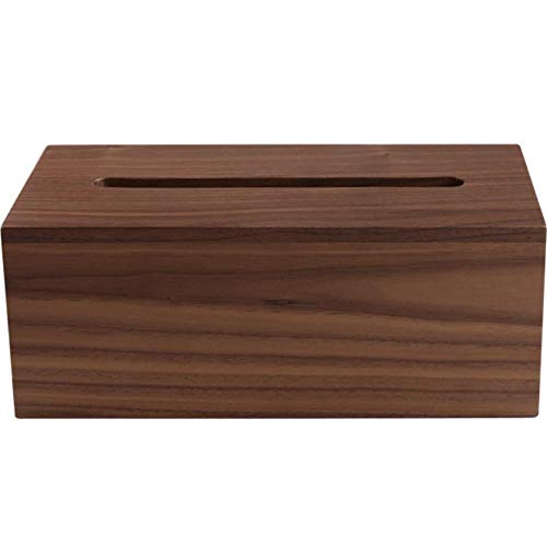 Walnut Tissue-Abdeckung für Badezimmer Esstisch Schlafzimmer Office Rechteck Tissue Box-Halter-Abdeckung/Serviettenspender