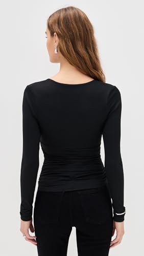 Susana Monaco Women's V Neck Long Sleeve Top3