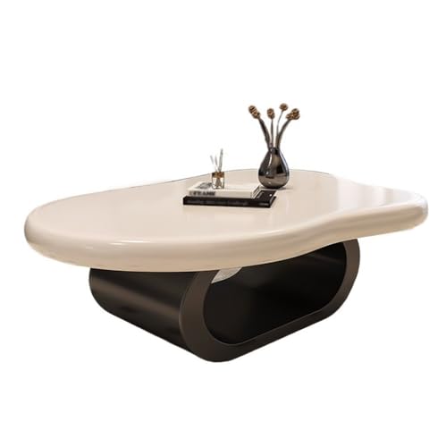 WFchenj222-6 Mesa de Centro, Mesa de Centro Minimalista con Forma de Nube, Mesa pequeña Moderna y Creativa for Salas de Estar y Espacios pequeños Mesa Auxiliar(100cm)