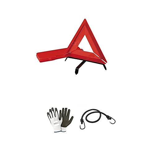 Compatible avec Citroën C3 AirCROSS TRIANGLE PLIABLE D'URGENCE ROUGE FLUO AVEC BASE CROIX ET ÉTUI RIGIDE Homologué EUROPE Cover