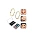 ONEBLOOMUNIVERSE 2Pcs 18g Nose Rigns 14K Gold Plated Nose Rings Hoops-Hypoallergenic Surgical Steel Nose Rings for Women Piercing Jewelry (Gold 18Gauge 8mm)