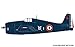 Airfix Grumman F6F-5 Hellcat 1:24 WWII Military Aviation Plastic Model Kit A19004, Unpainted
