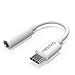 Produktbild NessKa [ 2 Stück USB-C Audio Adapter, USB C zu 3.5mm Klinke Kabel, USB Typ-C Aux Stereo Adapter zu Kopfhörer Jack kompatibel mit Samsung Galaxy Huawei Google Pixel iPad Xiaomi Sony LG HTC Oppo usw.