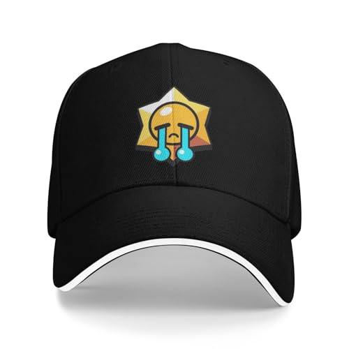 Gorra de béisbol Divertida Brawl Cry Yellow Star Player Personalizada para Mujer y Hombre, Unisex, para Playa y Sol.