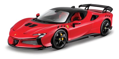 BBURAGO - Ferrari SF90 XX Stradale, Auto Diecast in Scala 1:24, Replica Dettagliata della Supercar, Porte e Bagagliaio Apribili, Licenza Ufficiale Ferrari, Età Consigliata 3+ Anni