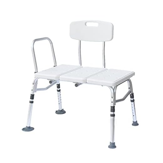 Shower Lift Chair, With Non-Slip Feet For Disabled Seniors, Heavy Duty Bath & Shower Transfer Bench, Free Assembly Safety Stool For Bathroom