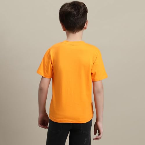 Image of Kidsville Official Naruto Anime Boys Half Sleeves Round Neck Graphic Character Printed Regular Fit Pure Breathable Cotton Fabric Tshirt