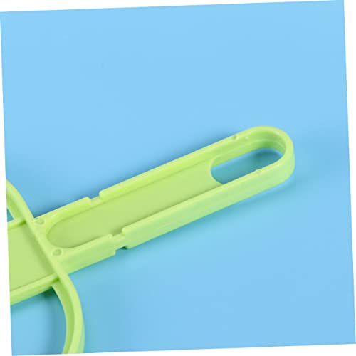 HAMPPLIES Mini Besen und Kehrschaufel Set für Käfigen und Kleinen Räumen Wiederverwendbar zu Spülen für Tierhalter Grün – Bild 6