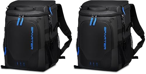 Image of SPARTER Backpack Cooler Insulated Leak Proof 33 /49 Cans, 2 Insulated Compartments Thermal Bag, Portable Lightweight Beach Travel Camping Lunch Backpack for Men and Women