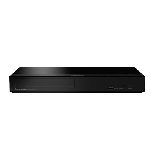 Panasonic DP-UB154EG-K Ultra HD Blu-ray Player in schwarz (HDR10+, 4K Blu-ray Disc, 4K VoD, Dolby Atmos, HDMI, USB)