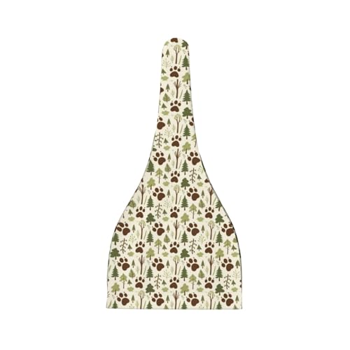 Vintage American Bear Prints Baby Beanie Hats Adjustable Knotted Stretchy Soft Newborn Hats 0-6 Months2