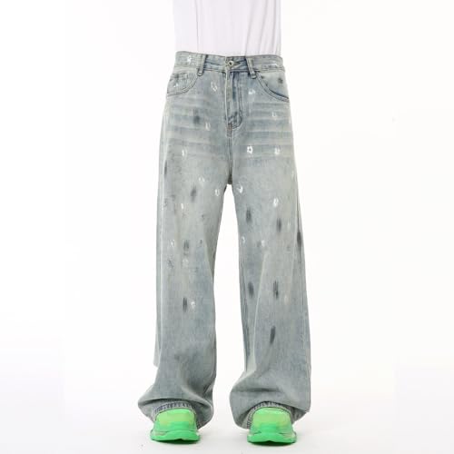 Men's Jeans Autunm Graffiti Casual Loose Commute Home Slim Fit Weekend Date Long Pants2