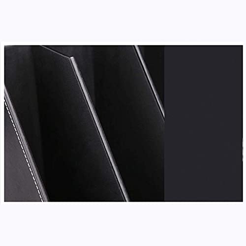 COLiJOL Boekenrek Boekenkast Desktop Boekenplank, 3 Plank Lederen Boekenplank, Drie Gaten Fillet/Drie Rijen van Rechte… - Image 7