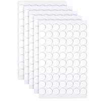 OFFCUP Klebe Punkte, 350 Stück Doppelseitig Klebepunkte Transparent, 1mm Klar Klebriger Heften, Chlaufe Punkte Self Adhesive Klebend, Klebeband Pads für Wände, Boden, Kunststoff, Metalle