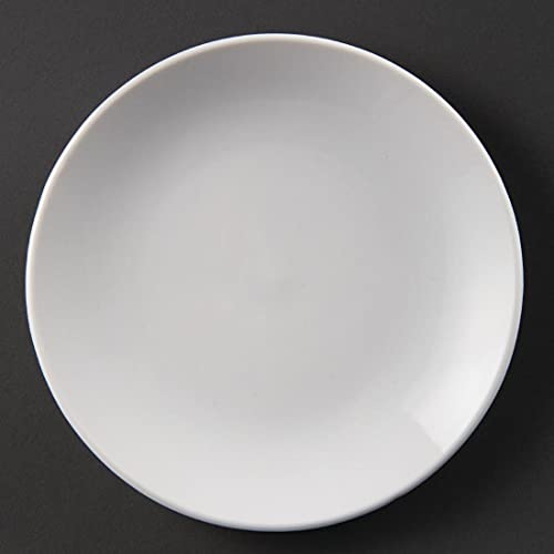 Olympia Coupe Plates Whiteware in Porcelain - White - 150(пїЅ) mm - 12 pc