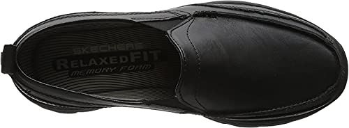 Skechers Skechers Mens Superior Gains Loafer, Black/Black, 9.5 W US