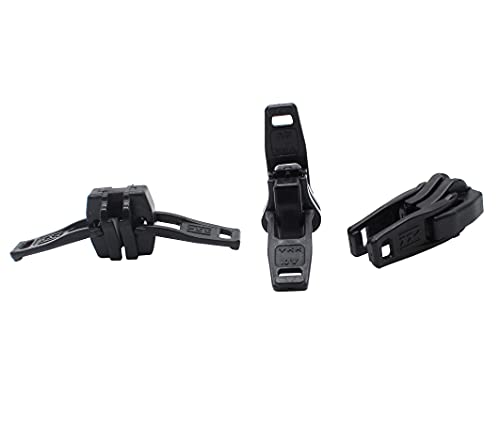 YKK Zipper Repair Solution Kit for Vislon #10 Heavy Duty Double Head Molded Sliders (3 Sliders Per Pack) and 2 Snapcap S