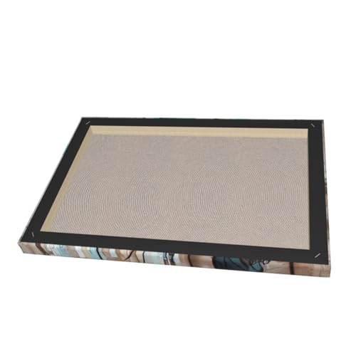 Impression sur toile avec fleur sarcelle décoration murale sans cadre home office