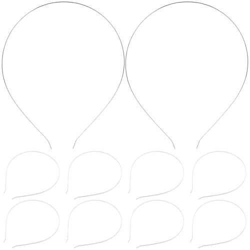 FRCOLOR Diadema De Acero Inoxidable 3 Mm Plateada Para Mujer Banda De Pelo Elegante Para Bodas Fiestas Y Decoración Con Flores Y Joyas