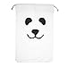 Produktbild lifenewbaby Large Canvas Drawstring Storage Bag Spielzeug Organizer Kleidung Container 45 x 65 cm panda