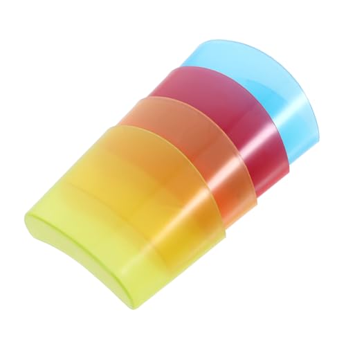 EXHUMKY Soportes Para Bolsitas De Té Para Taza Colgantes Ligero y Práctico Plástico Resistente Colores Surtidos Uso Para Té y Galletas Set De 4 Unidades