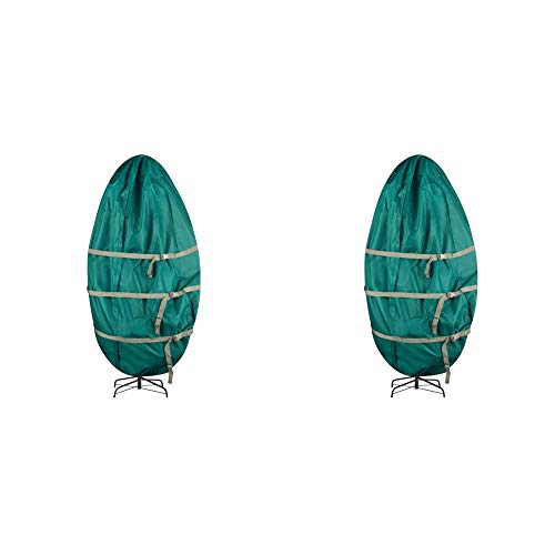 Tiny Tim Totes 83-Dt5583 Premium Upright Christmas Tree Canvas Storage Cover Bag | 9 Ft | Green, 9 Foot & Tim Totes Premium Upright Christmas Tree Canvas Storage Cover Bag | 6 Ft | Green, 6 Foot #TOP8