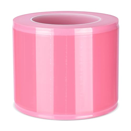 BAMTTOO 1200pcs Barrier Film Roll Disposable Tattoo Barrier Film Dental Barrier Film Perforated Adhesive Barrier Tape Sheets Tattoo Supplies (Pink)