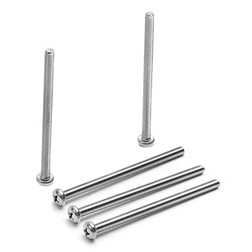 Yinpecly 20Pcs M4-0.7 x 65mm Pan Head Phillips Machine Screws