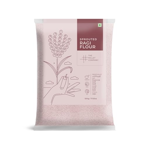 Image of The Millet Company Sprouted Ragi Flour, No added Sugar, Stone-ground (500)