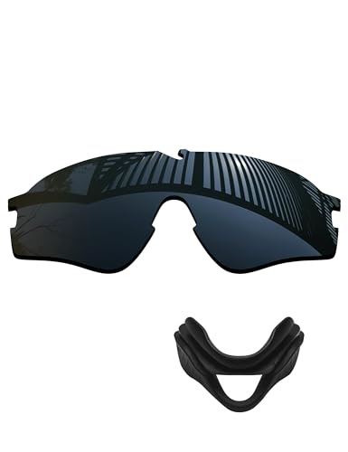 Image of Polycarbonate Polarized Replacement Lenses & Nose Pad for Oakley Si Ballistic M Frame Alpha OO9296 Sunglasses