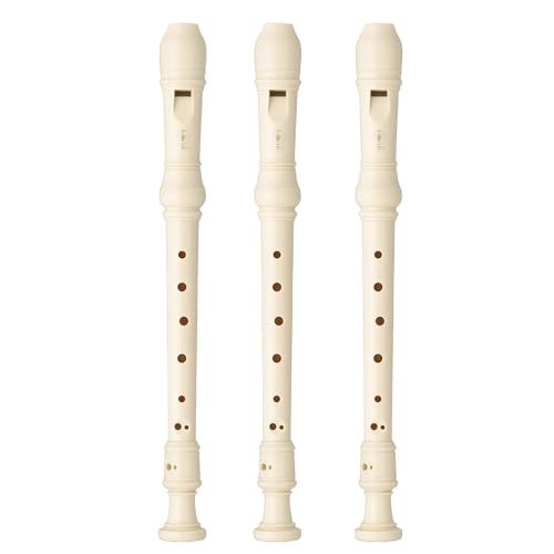 Kit 3 Flautas Doce Soprano Germânica Em C YRS-23